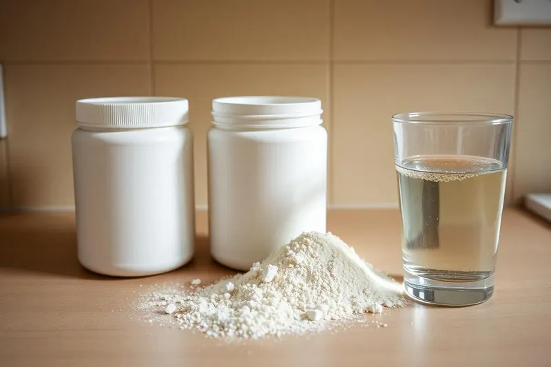 Coarse, clumpy generic creatine powder that will not dissolve